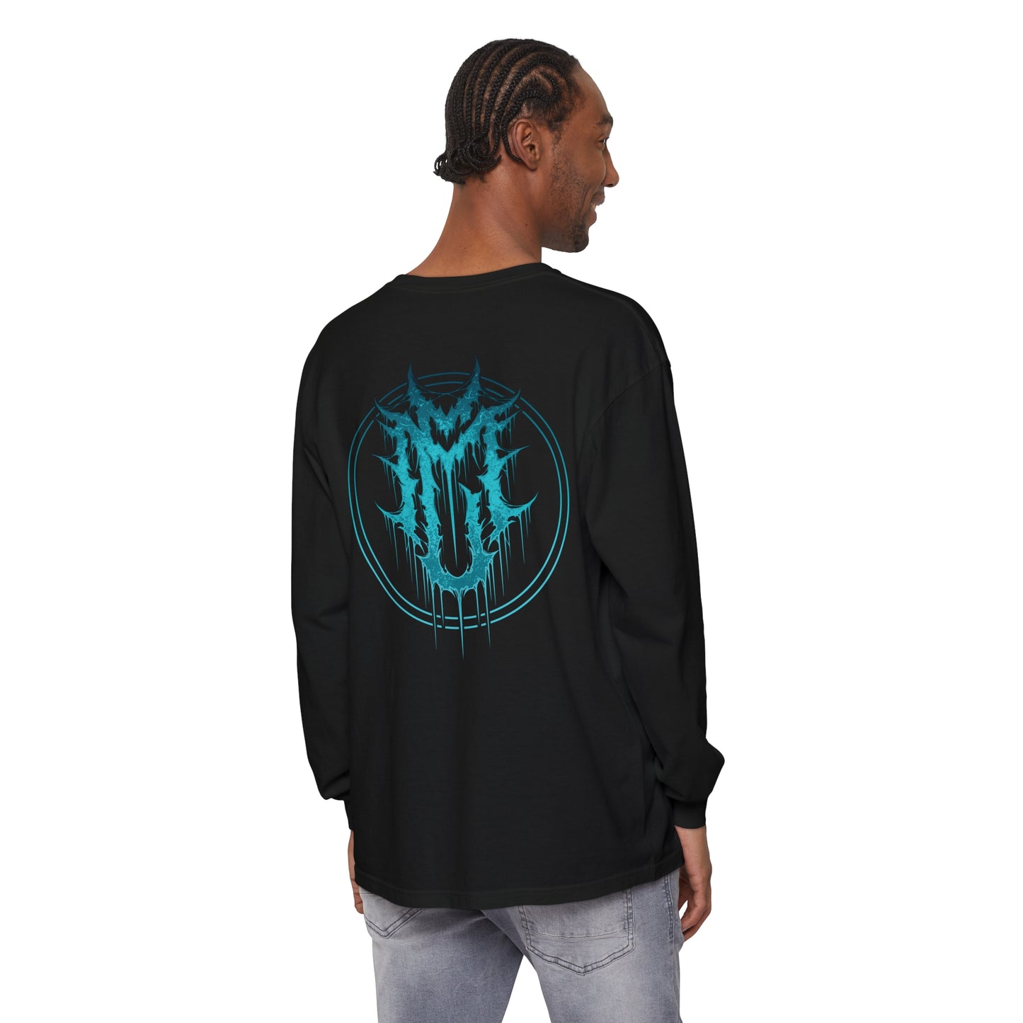 Mosh Crew Blue Monogram - Long Sleeve