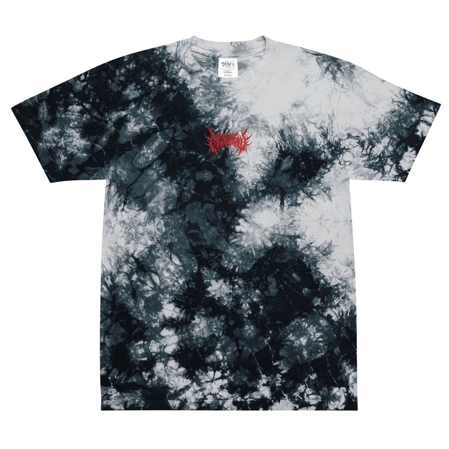 Mosh Crew Oversized Tie-Dye Tee - Embroidered