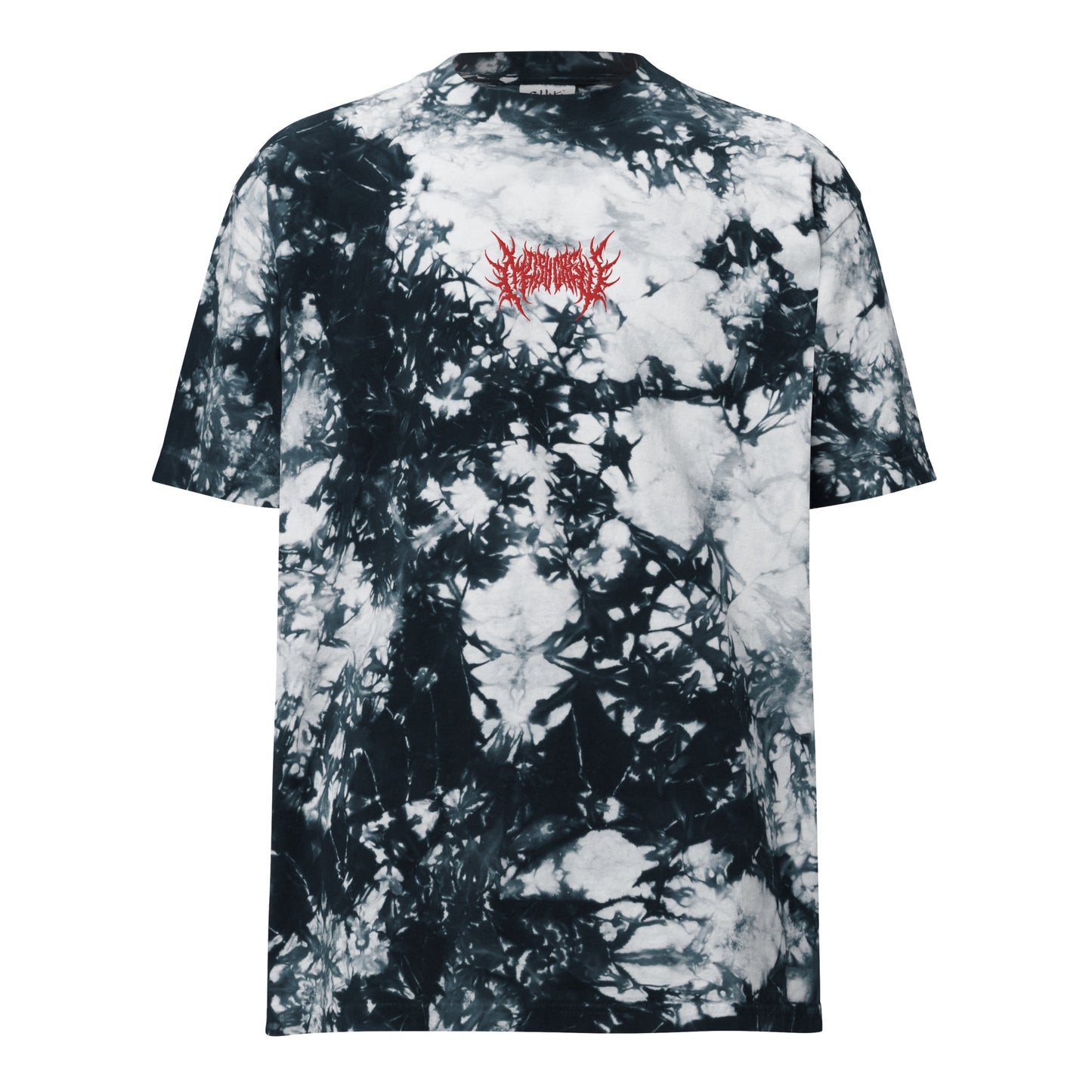 Mosh Crew Oversized Tie-Dye Tee - Embroidered