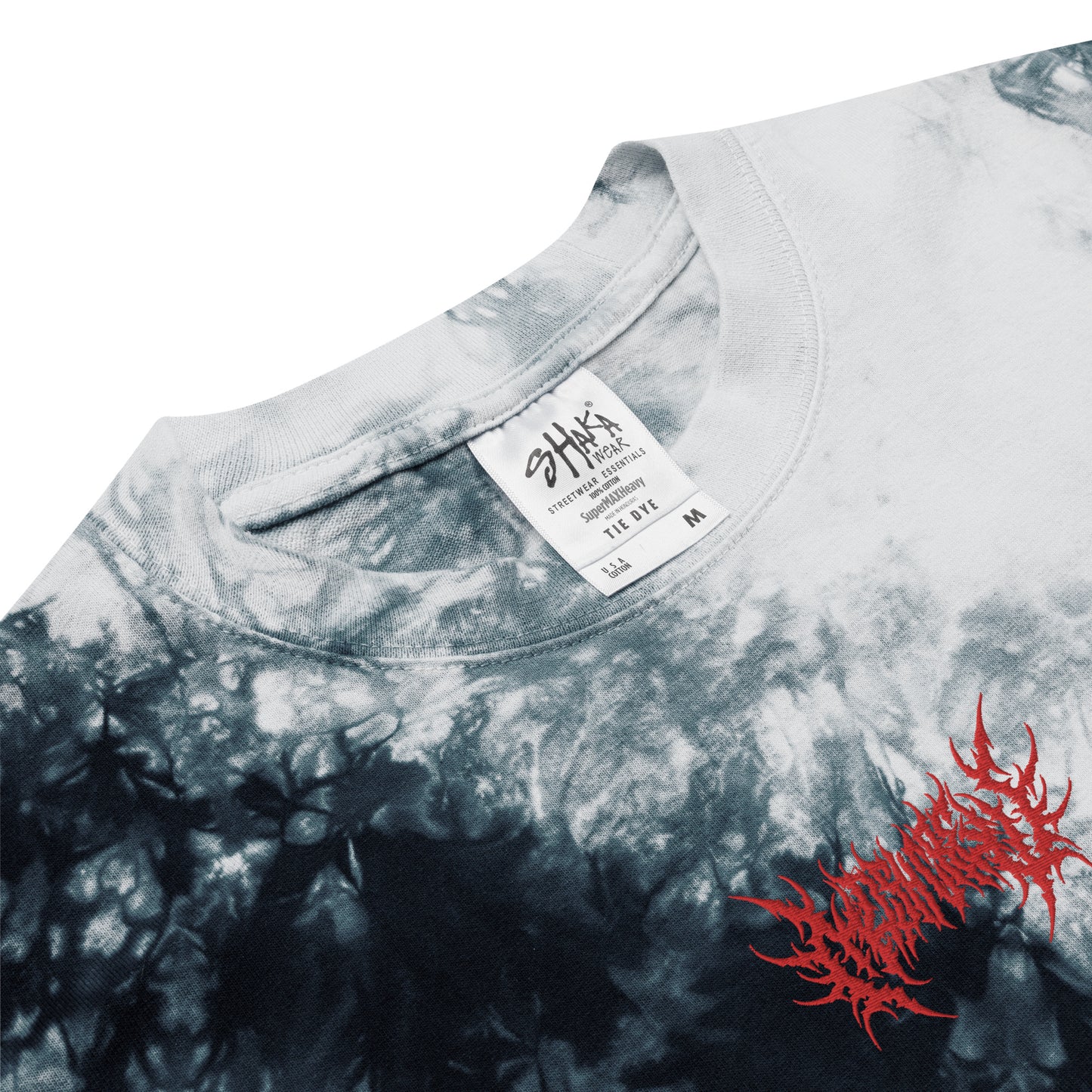 Mosh Crew Oversized Tie-Dye Tee - Embroidered
