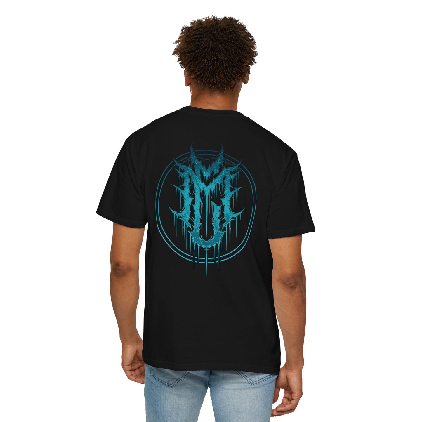 Mosh Crew Blue Monogram Tee